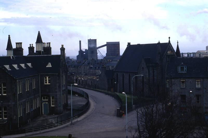 View over Castle Terrace, Commerce Street and Miller Street