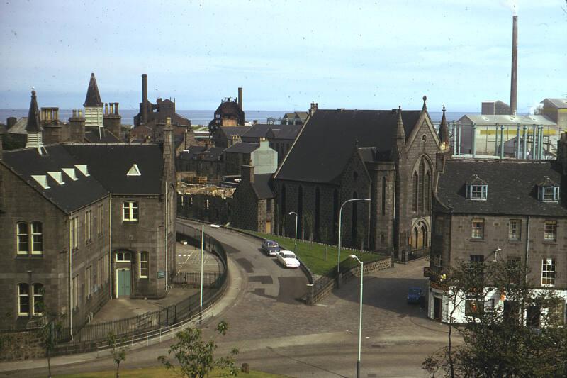 View over Castle Terrace, Commerce Street and Miller Street
