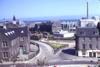 View over Castle Terrace, Commerce Street and Miller Street