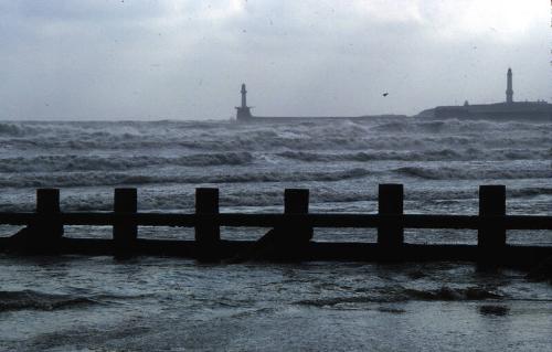 View to Girdleness Lighthouse from Aberdeen Beach