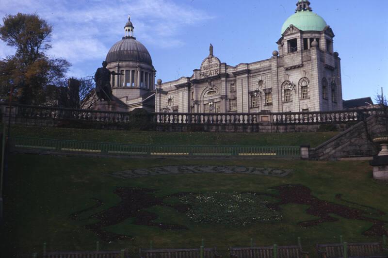 H. M. Theatre from Union Terrace Gardens 