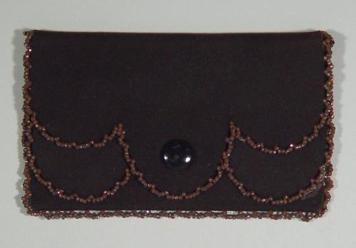 Leather and Beadwork Purse