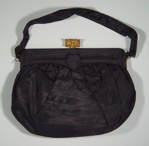 Black Taffeta Evening Bag