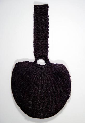 Black Crochet Silk Reticule