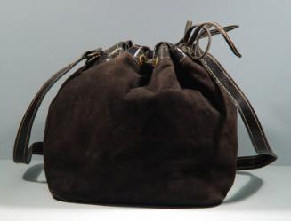 Black Suede & Leather Bag