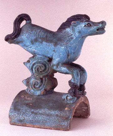 Chinese Ridge Tile in the form of a Horse