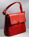 Red Leather And Gilt Bag