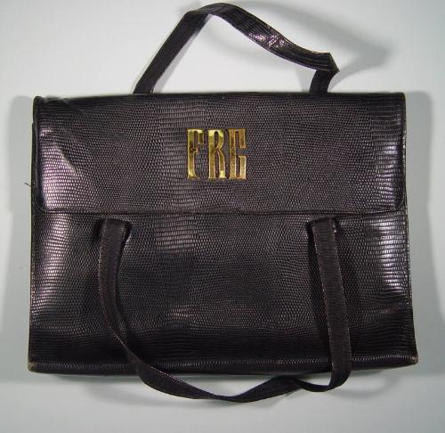 Black Handbag With Intitals FRG