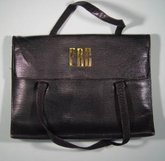 Black Handbag With Intitals FRG