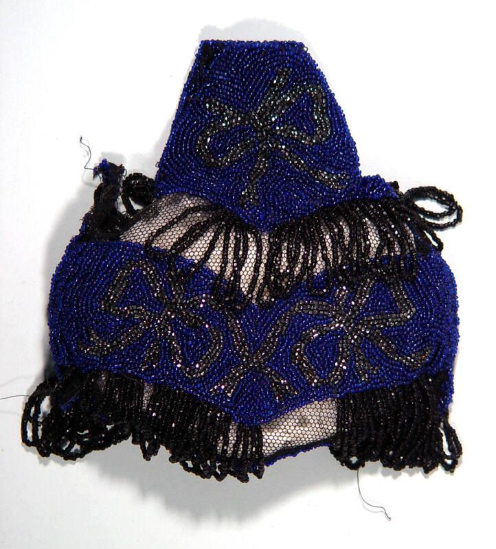 Blue/Black Beadwork Purse