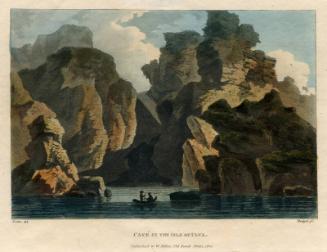 Cave In The Isle Of Ulva by J. Merigot