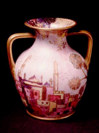 Painted Lustre Vase