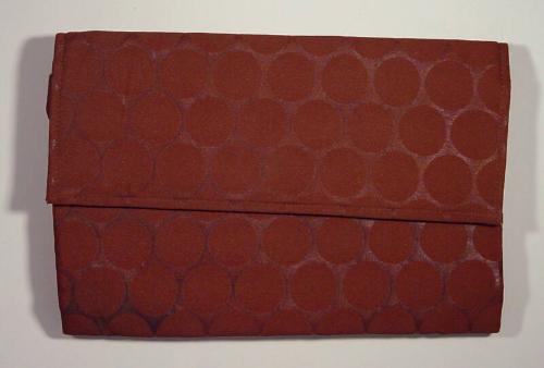 Dotty Brown Clutch Bag