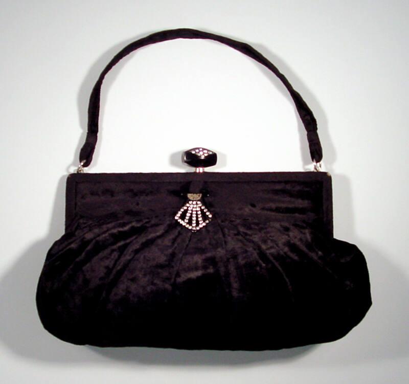 Black Velvet Evening Purse