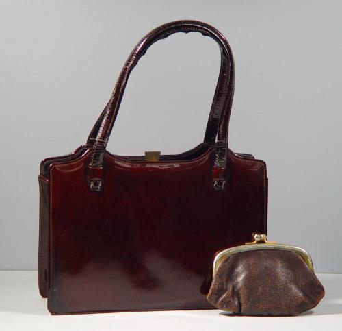 Small Patent Frame Handbag