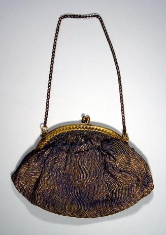 Blue and Gold Evening Purse