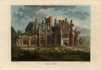 Melrose Abbey by J. Merigot