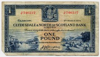 One-pound Note (Clydesdale and North of Scotland)