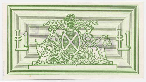 Trial Reverse for One-pound Note (Bank Of Scotland)