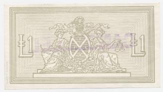 Trial Reverse for One-pound Note (Bank of Scotland)
