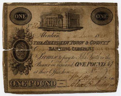 One-pound Note (Aberdeen Town and County Bank)