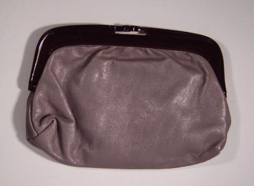 Grey Pouchette Bag