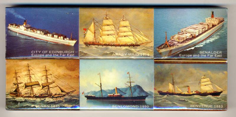 Set Of Six Match Boxes Showing Ships Of The Ben Line – Works – eMuseum