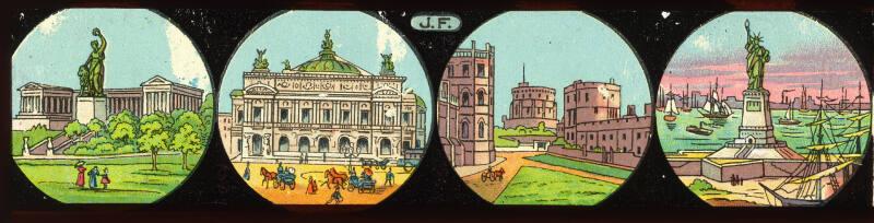 Lantern Slide/Strip: Famous Buildings