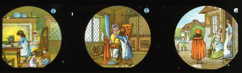 Lantern Slide/Strip; Red Riding Hood