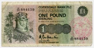 One-pound Note (Clydesdale Bank)