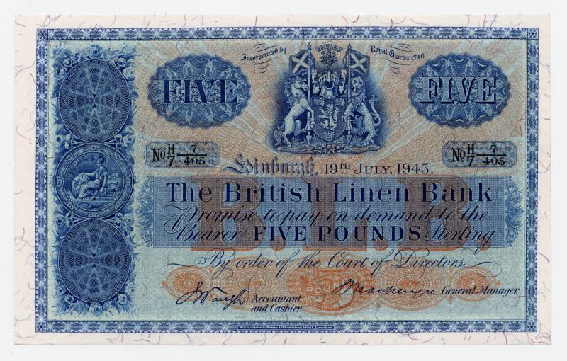 Five-pound Note (British Linen Bank)