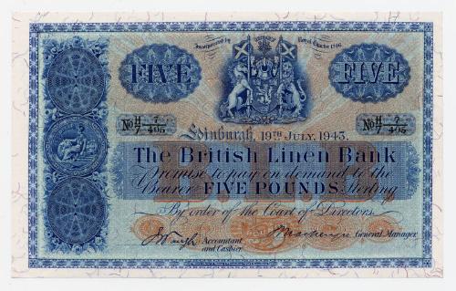 Five-pound Note (British Linen Bank)