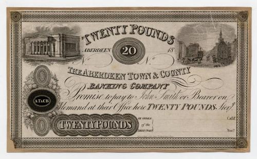 Proof Twenty-pound Note (Aberdeen Town & County Bank)