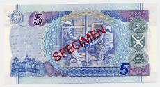 Five-pound Note (Specimen: Bank of Scotland)