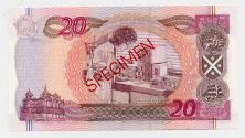 Twenty-Pound Note (Specimen: Bank of Scotland.)