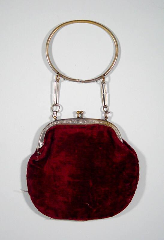 Plum Velvet Purse