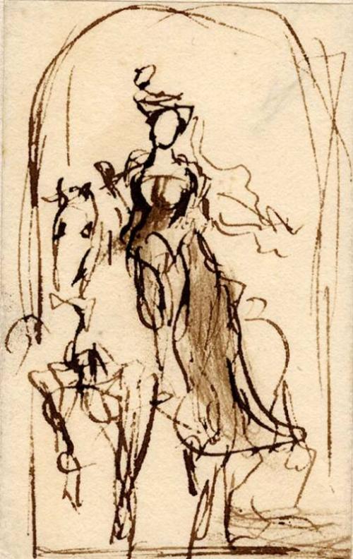 The Queen's Picture (Queen On Horseback) by Sir David Wilkie RA