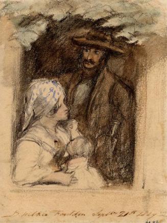 Man With Woman And Child At Window by Sir David Wilkie RA
