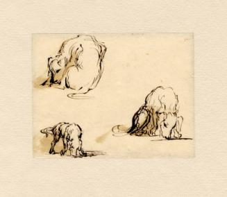 Study Of Dogs by Sir David Wilkie RA