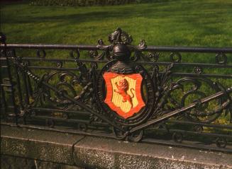 Detail of Ornamental Ironwork at Park Fence Opposite Central Library