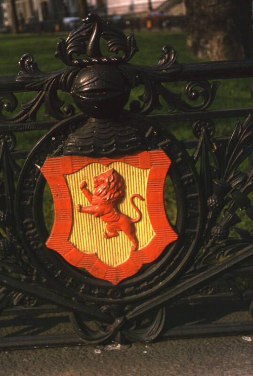 Detail of Ornamental Ironwork at Park Fence Opposite Central Library