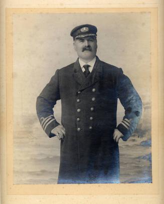 Framed photograph of Captain David Simpson Stephen