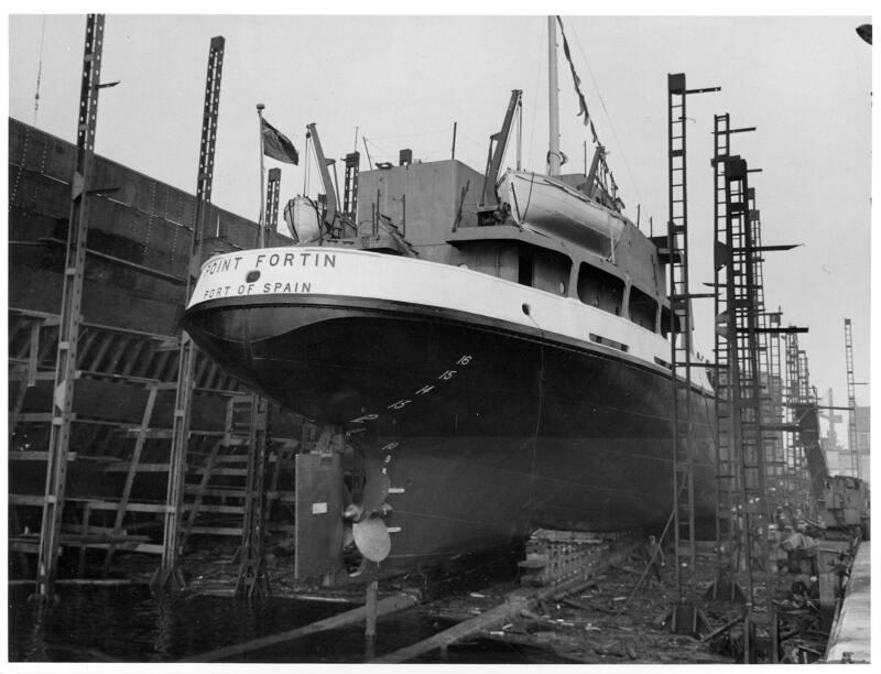 Point Fortin - view of stern before launching