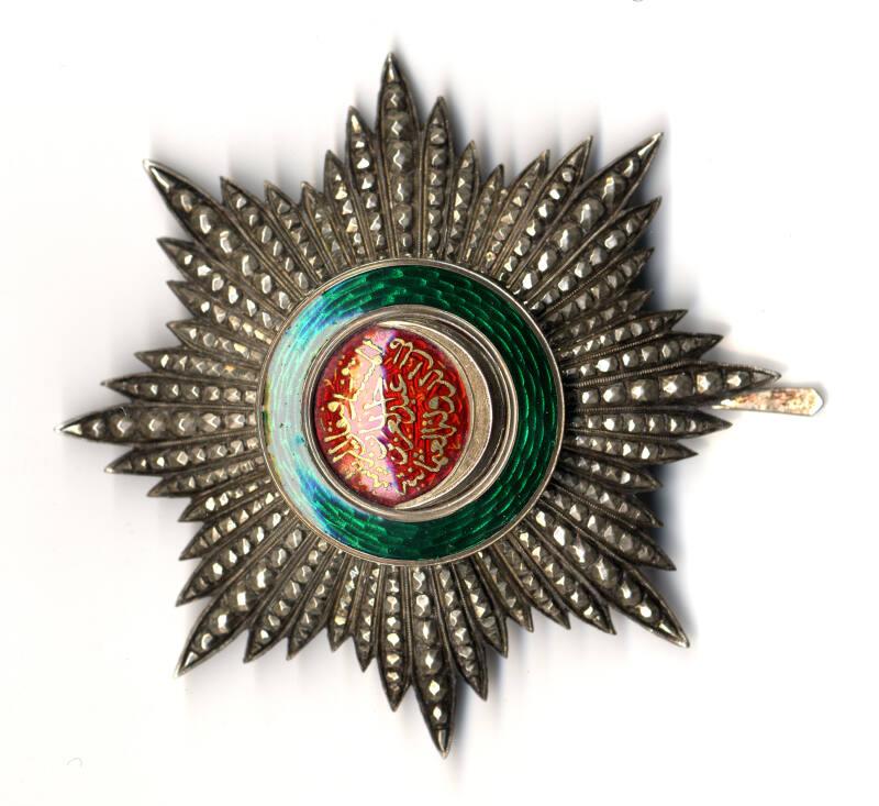 Order of Osmanieh Grand Officer breast star, 2nd class