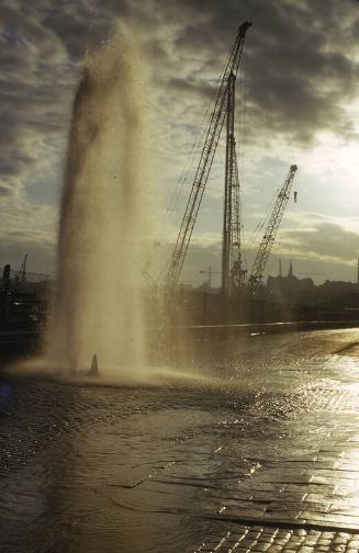 Burst Water Main at Aberdeen Harbour