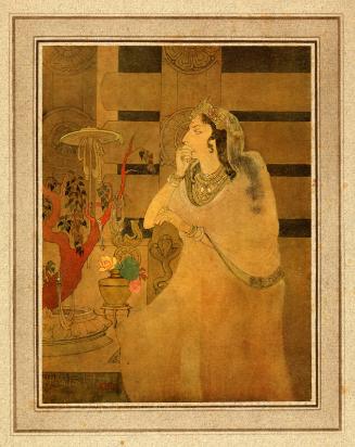 Seated Indian Lady by unknown artist