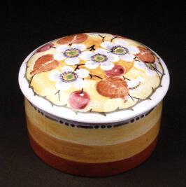 Flower Painted Lidded Dish