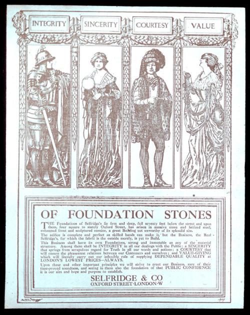 Of Foundation Stones - Selfridge & Co