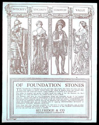 Of Foundation Stones - Selfridge & Co