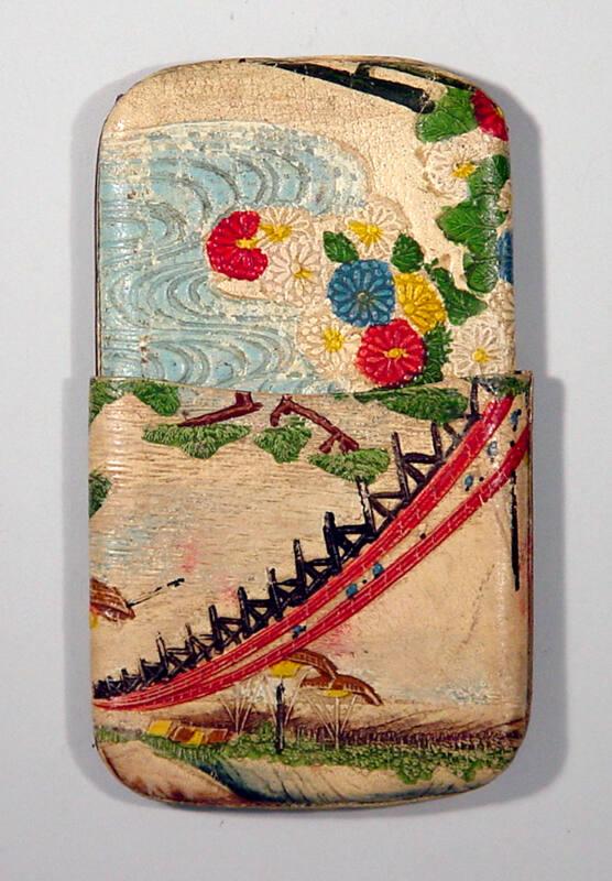 Tooled Leather Chinese Design Purse